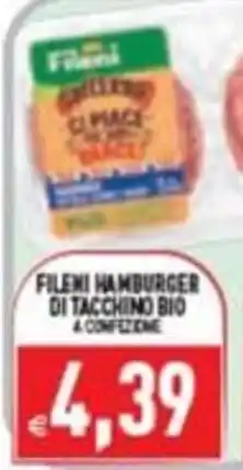 Pim Supermercati Fileni hamburger di tacchino bio offerta