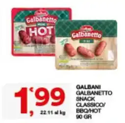Sisa Galbanetto snack classico offerta