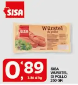 Sisa Sisa wurstel di pollo offerta