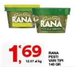 Sisa Rana pesti vari tipi offerta