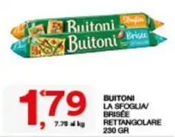 Sisa Buitoni la sfoglia/brisée rettangolare offerta