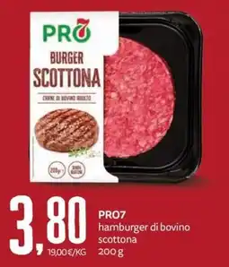 PRO7 Supermercati PRO7 hamburger di bovino scottona offerta
