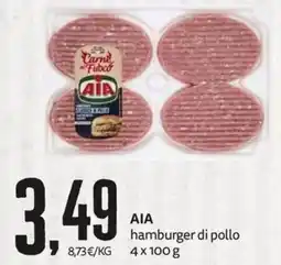 PRO7 Supermercati AIA hamburger di pollo offerta