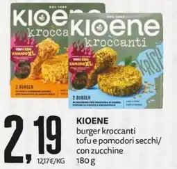 PRO7 Supermercati Kioene burger kroccanti tofu e pomodori secchi offerta