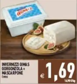 Pim Supermercati Invernizzi Gimas Gorgonzola + Mascarpone offerta