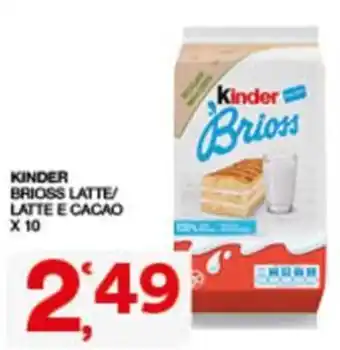 Kinder Brioss Latte e Cacao
