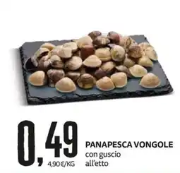 PRO7 Supermercati Panapesca vongole con guscio offerta