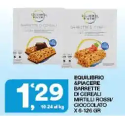 Sisa Equilibrio & piacere barrette di cereali mirtilli rossi/cioccolato offerta