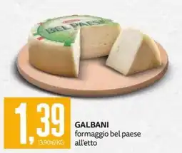 PRO7 Supermercati Galbani formaggio bel paese offerta