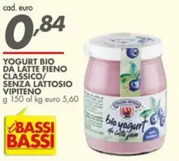Italmark Yogurt bio da latte fieno classico senza lattosio vipiteno offerta