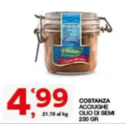 Sisa Costanza acciughe olio di semi offerta