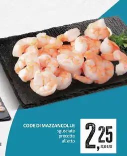 PRO7 Supermercati Code di mazzancolle sgusciate precotte offerta