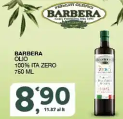 Sisa Barbera olio offerta