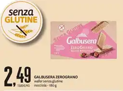 PRO7 Supermercati Galbusera zerograno wafer senza glutine nocciola offerta