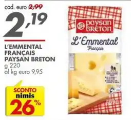 Italmark L'Emmental Français Paysan Breton offerta