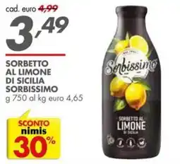 Italmark Sorbetto al limone di Sicilia Sorbissimo offerta