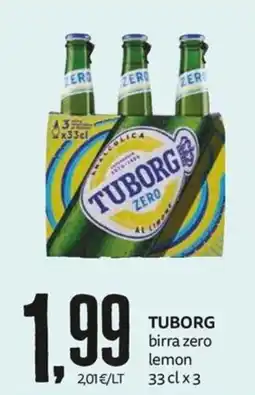 PRO7 Supermercati Tuborg birra zero lemon offerta