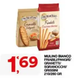 Sisa Mulino Bianco Friabili/Pangri/Granetti/Sgranocchi/Grissini offerta