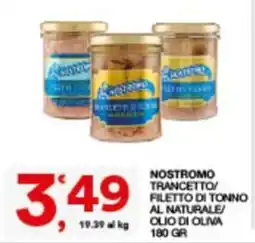 Sisa Nostromo trancetto filetto di tonno al naturale offerta