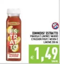 Pim Supermercati Dimmidisi estratto fragola e limone offerta