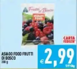 Pim Supermercati Asiago Food Frutti di Bosco offerta