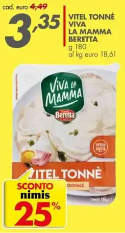Italmark Vitel tonnè Viva la mamma Beretta offerta