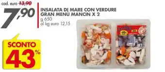 Insalata di mare con verdure Gran Menu Mancin