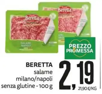Beretta salame milano/napoli senza glutine