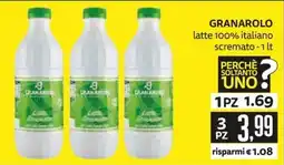 PRO7 Supermercati Granarolo latte scremato offerta