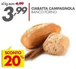 Italmark Ciabatta campagnola banco forno offerta