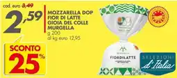 Italmark Mozzarella DOP Fior di Latte Gioia del Colle Murgella offerta