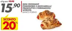 Italmark Mini croissant pomodoro e mozzarella/prosciutto e formaggio/würstel offerta