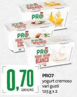 PRO7 Supermercati PRO7 yogurt cremoso offerta