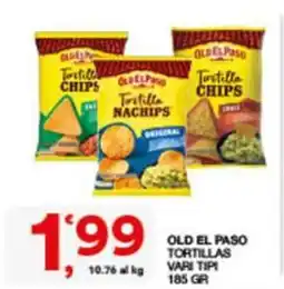 Sisa Old El Paso tortillas vari tipi offerta