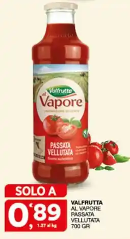 Sisa Valfrutta al Vapore Passata Vellutata offerta