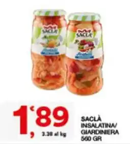 Sisa Saclà insalatina/giardiniera offerta
