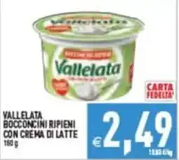 Pim Supermercati Vallelata bocconcini ripieni con crema di latte offerta