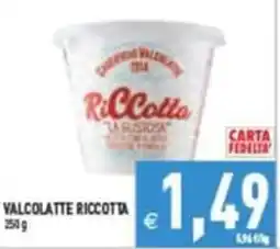 Pim Supermercati Valcolatte ricotta offerta