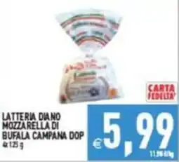 Pim Supermercati Mozzarella di Bufala Campana DOP offerta