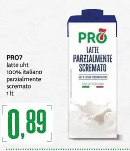 PRO7 Supermercati PRO7 latte uht parzialmente scremato offerta