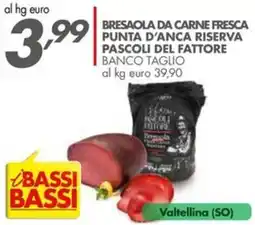 Italmark Bresaola da carne fresca punta d'anca riserva pascoli del fattore offerta