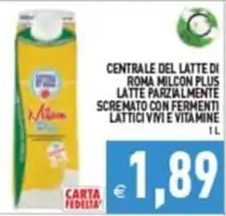 Pim Supermercati Latte parzialmente scremato con fermenti lattici e vitamine offerta