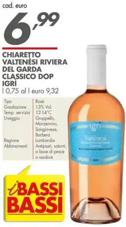 Italmark Chiaretto Valtenesi Riviera del Garda Classico Dop Igrì offerta