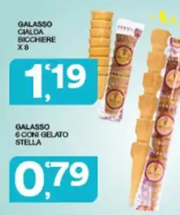 Sisa Galasso cialda bicchiere offerta