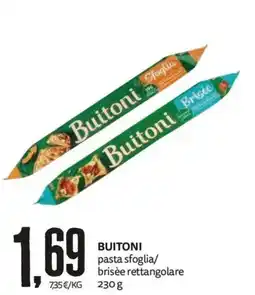 PRO7 Supermercati Buitoni pasta sfoglia/brisèe rettangolare offerta