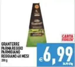 Pim Supermercati Granterre Parmareggio Parmigiano Reggiano 40 mesi offerta