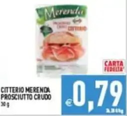 Pim Supermercati Citterio merenda prosciutto crudo offerta