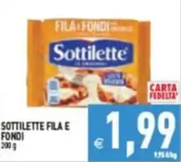 Pim Supermercati Sottilette fila e fondi offerta