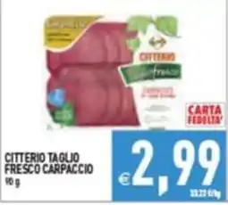 Pim Supermercati Citterio taglio fresco carpaccio offerta