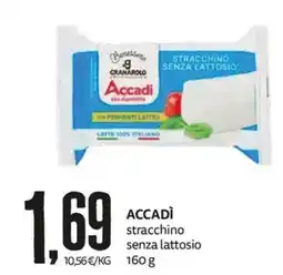 PRO7 Supermercati Accadì stracchino senza lattosio offerta